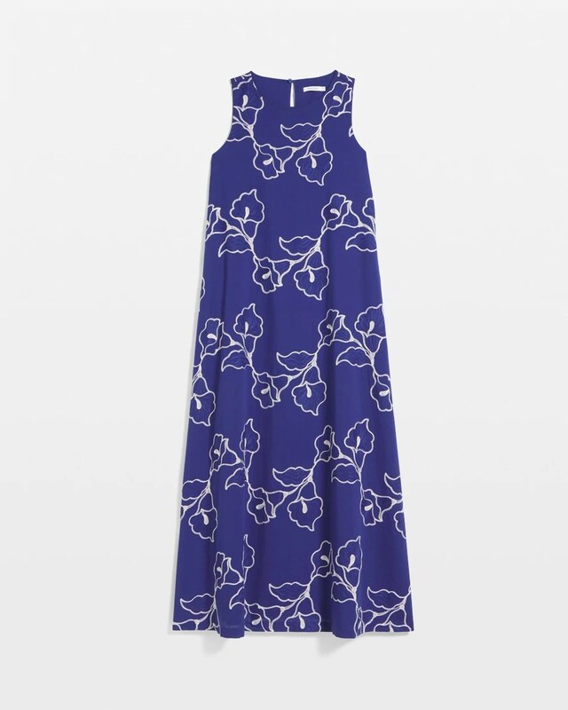 Embroidered Sleeveless Maxi Dress - image 5